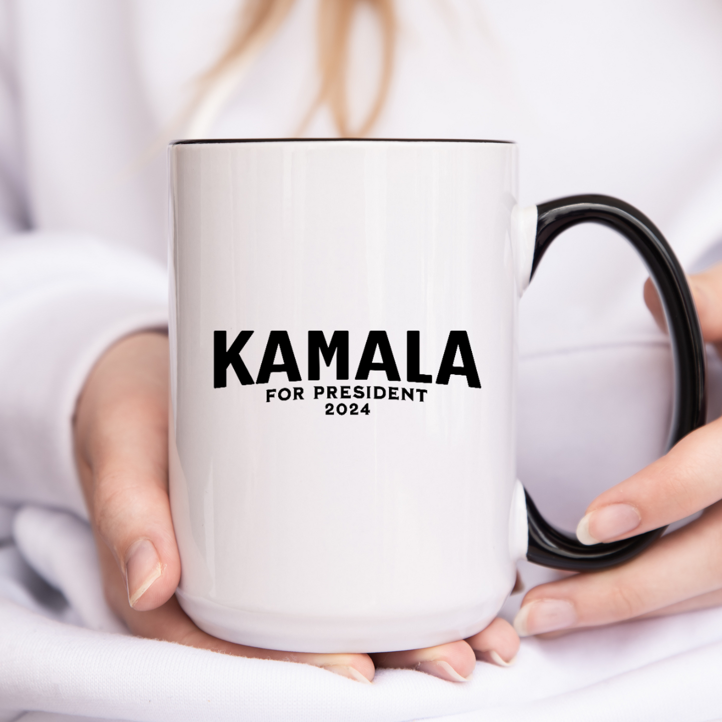 Harris 2024, Kamala for President 2024 Mug, Patriotic Election Campaign Mug, Vote with Kamala Harris. Women's Rights Supporter Gift.