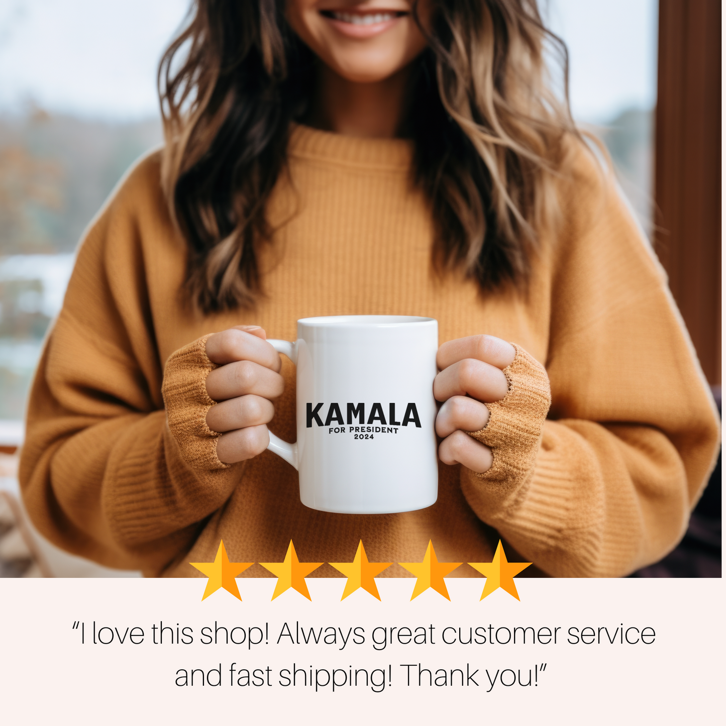 Harris 2024, Kamala for President 2024 Mug, Patriotic Election Campaign Mug, Vote with Kamala Harris. Women's Rights Supporter Gift.