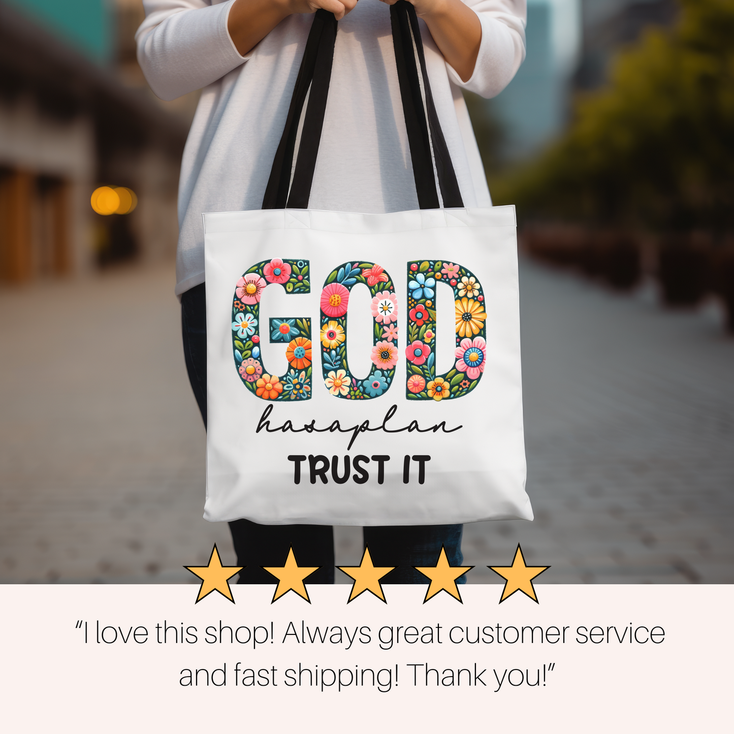 Christian Woman Tote Bag Scripture Gift, Christian Tote Bag, Church Bag, Everyday Cute Tote Bag, Reusable Bag Gift for Christian Mom