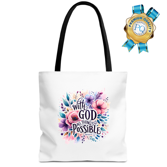 Religious Gift, Scripture Gift, Christian Tote Bag, Church Bag, Everyday Cute Tote Bag, Reusable Bag Gift for Christian Mom Sister Friend, Religious Gift