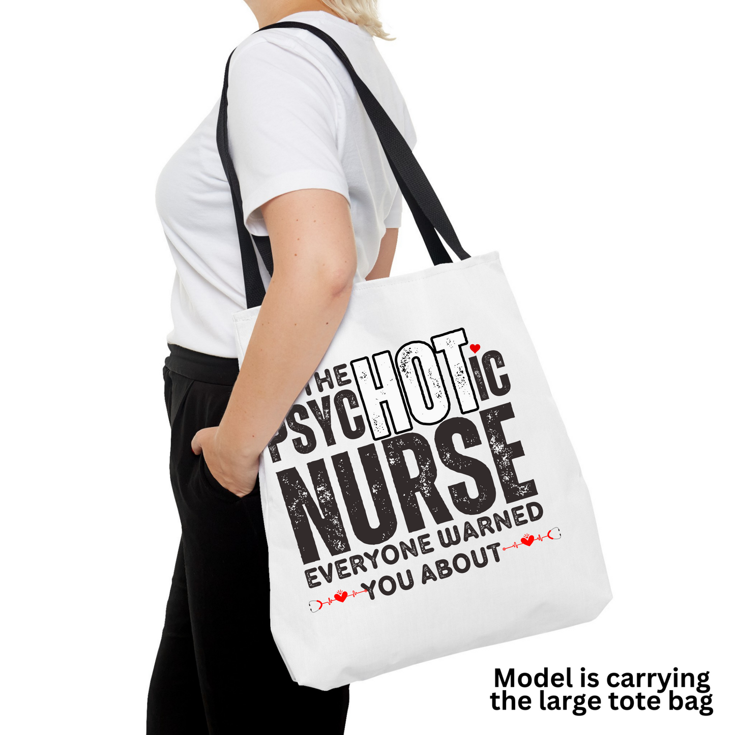 Nurse Tote Bag, Gift for Nurse Graduation or Nurse Appreciation, Custom Tote Bag – A Great Gift for Favorite Snarky Nurse, Cute Nurse Gift