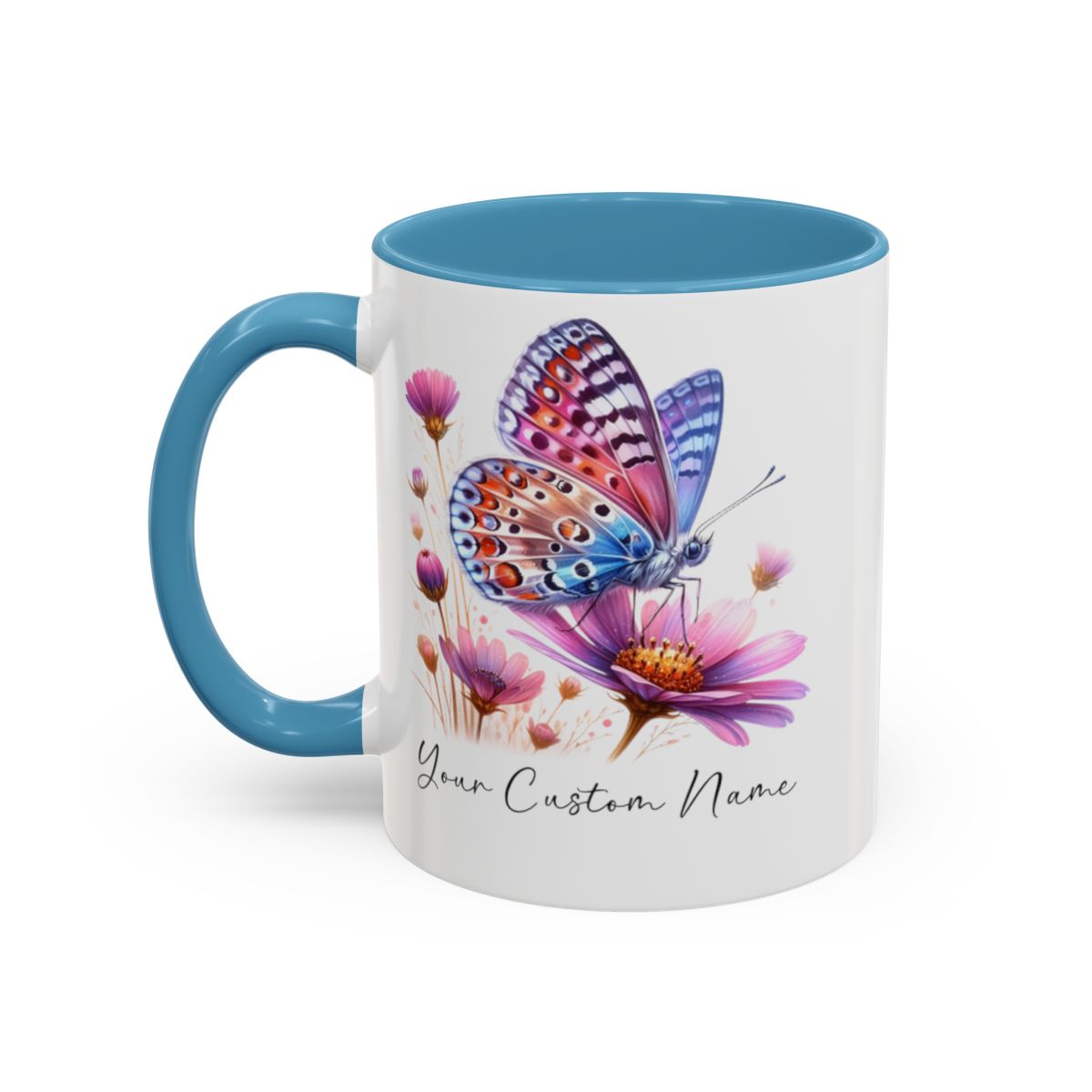 Butterfly Lover Gift, Butterfly Mug, Personalized Cosmos Butterfly Mug, Butterfly Gift for Women,Personalized Butterfly Coffee Cup, Custom Name Coffee Mug