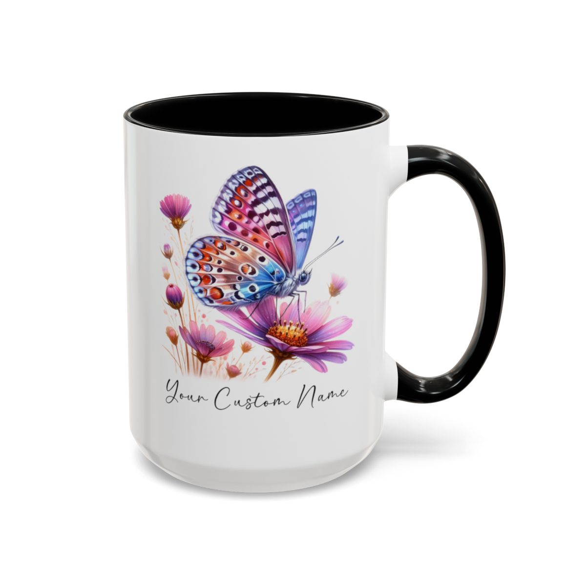 Butterfly Lover Gift, Butterfly Mug, Personalized Cosmos Butterfly Mug, Butterfly Gift for Women,Personalized Butterfly Coffee Cup, Custom Name Coffee Mug