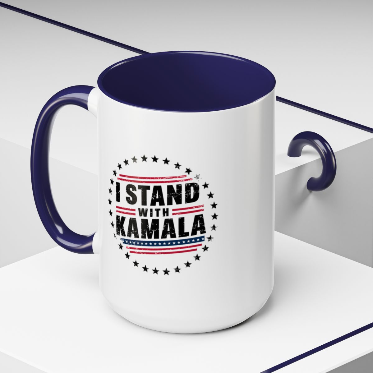 I Stand With Kamala Harris, Kamala Harris Coffee Mug, 2024 President, Activism Gift, Election Gift for Democrats