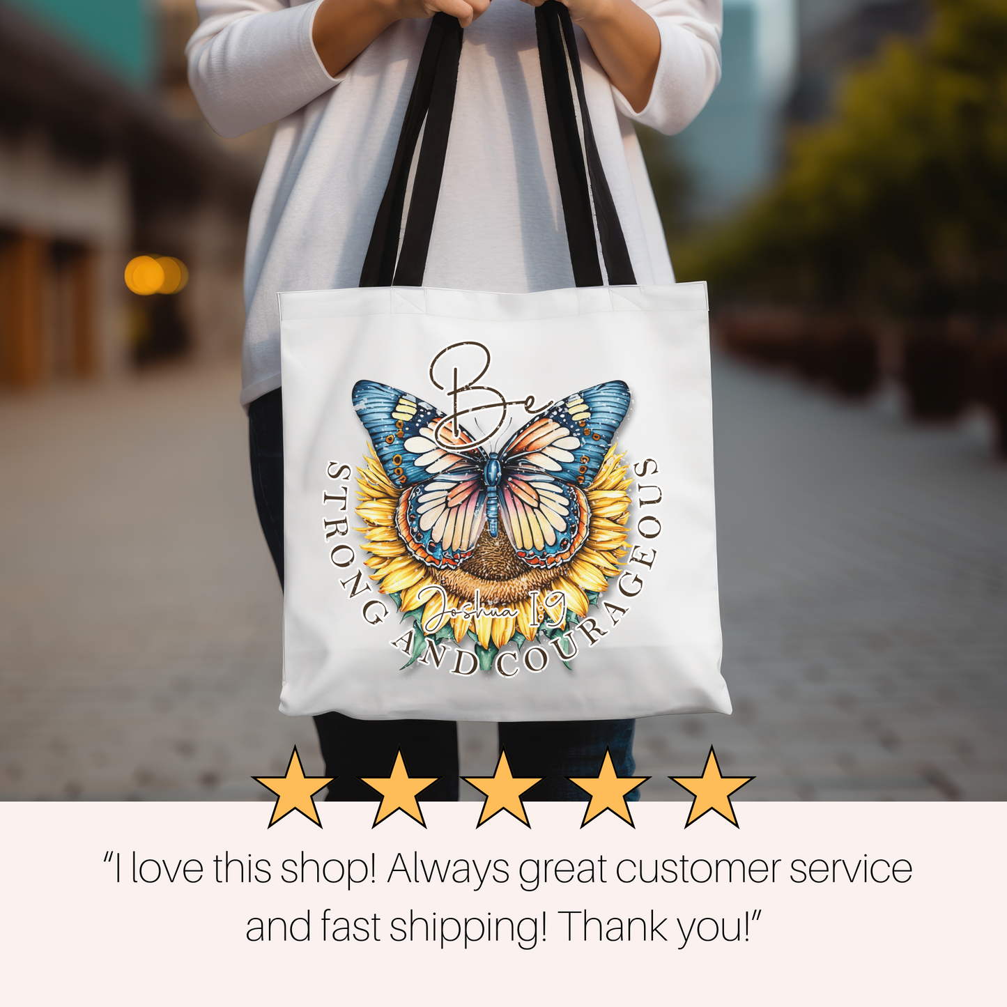 Christian Women Tote Bag Scripture Gift, Christian Tote Bag, Church Bag, Everyday Cute Tote Bag, Reusable Bag Gift for Christian Mom