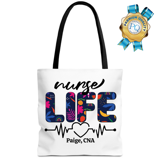 Personalized Nurse Tote Bag, Nurse School Student, Custom Nurse Tote, Nurse Graduation Gift, Custom Tote Bag, Cute Nurse Gift, Nurse Life