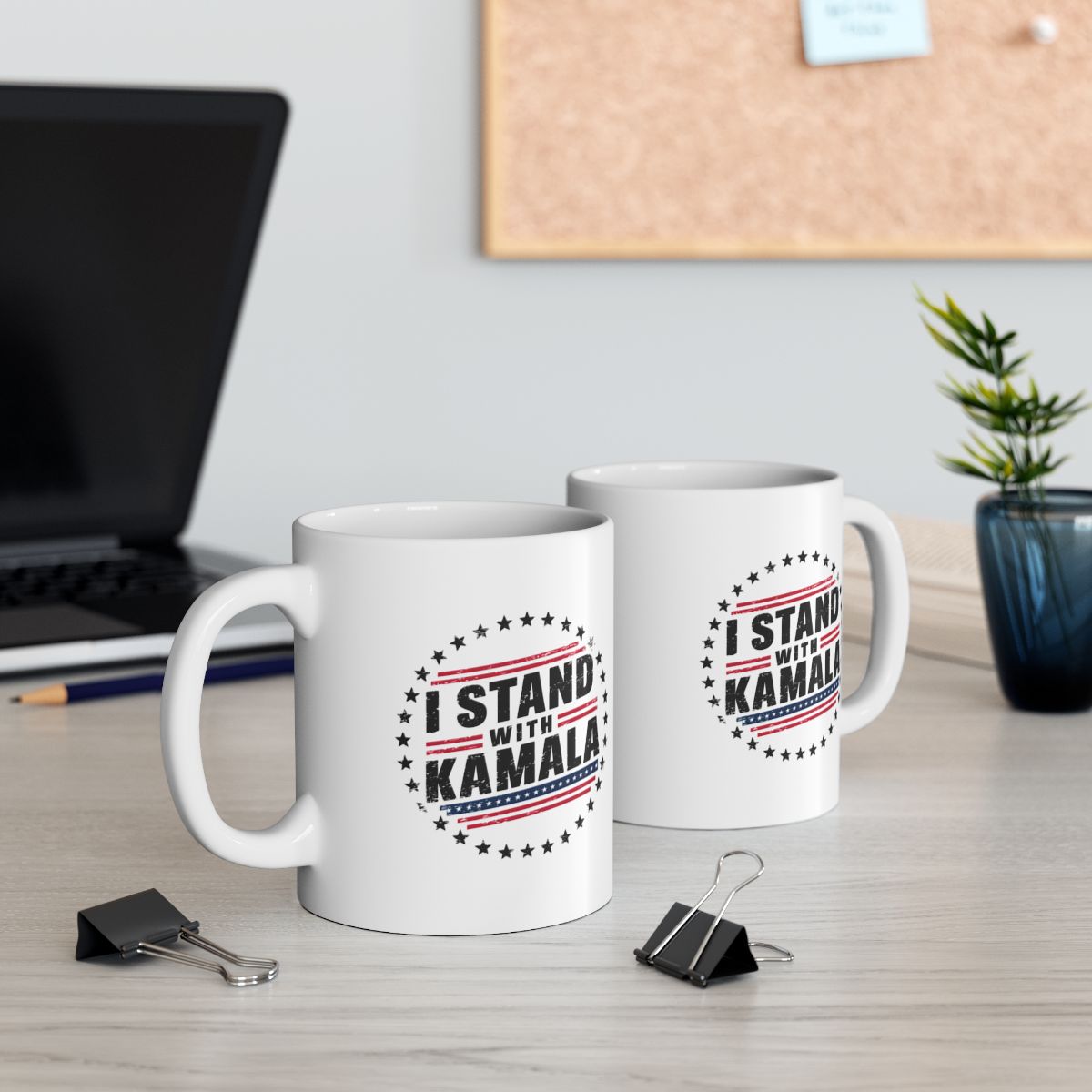 I Stand With Kamala Harris, Kamala Harris Coffee Mug, 2024 President, Activism Gift, Election Gift for Democrats