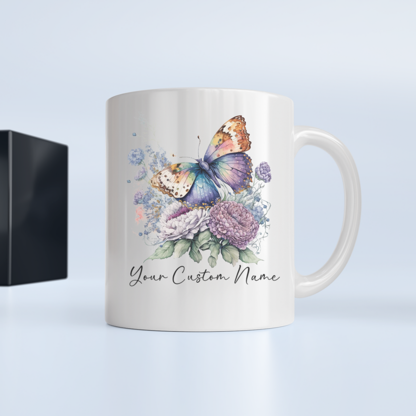 Personalized Butterfly Coffee Cup - Custom Name Coffee Mug - Butterfly Mug - Butterfly Gift for Women - Butterfly Lover Gifts, Butterflies