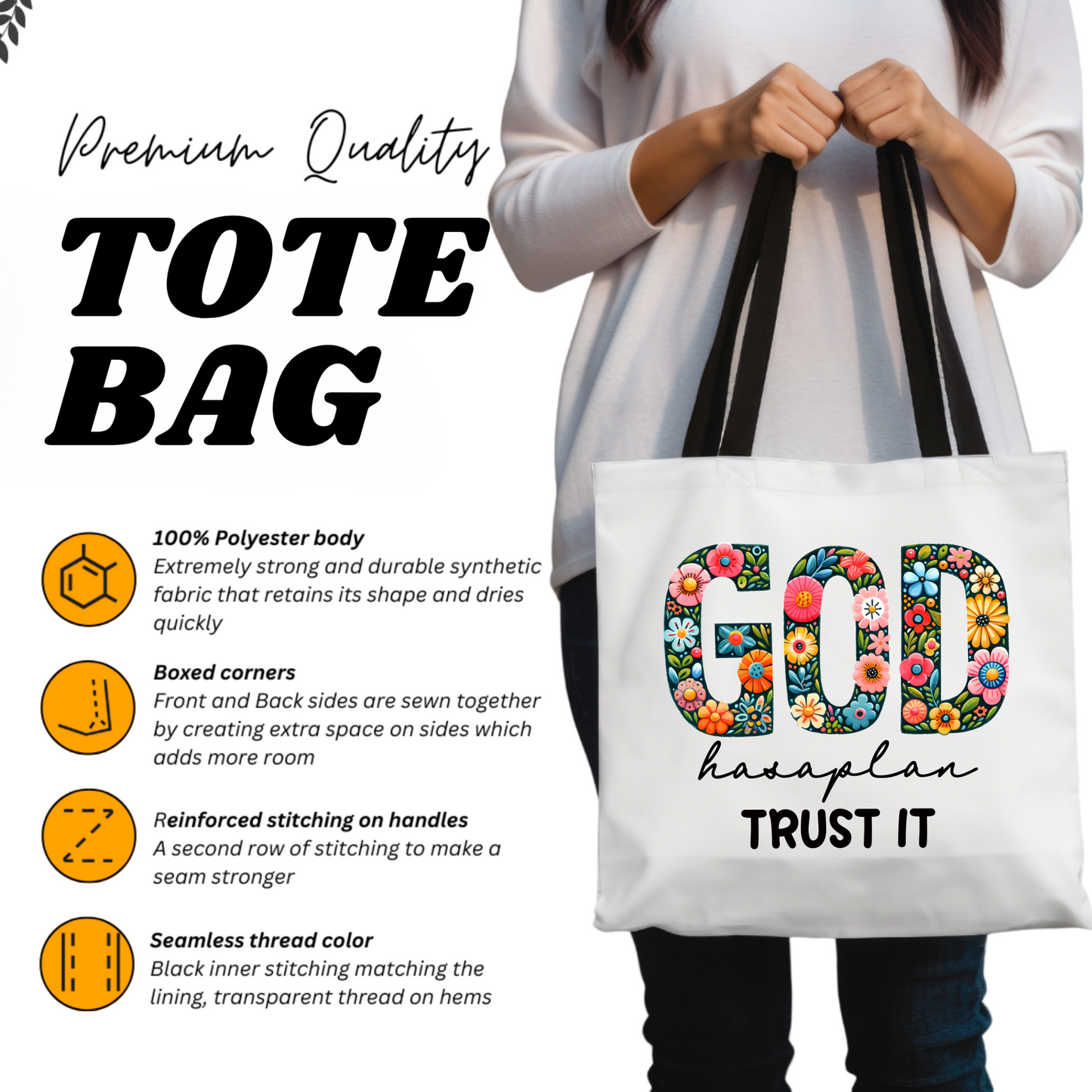 Christian Woman Tote Bag Scripture Gift, Christian Tote Bag, Church Bag, Everyday Cute Tote Bag, Reusable Bag Gift for Christian Mom