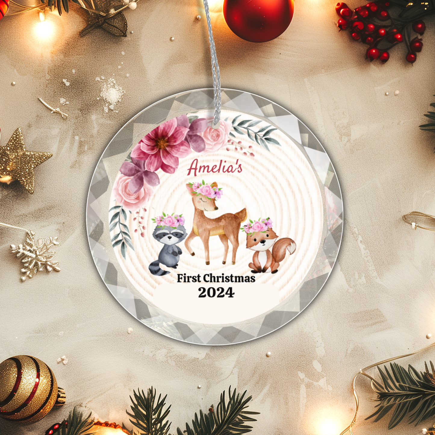 Classic Elegance Glass Premium Ornament With Gift Box