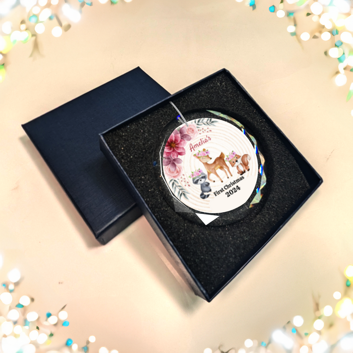 Classic Elegance Glass Premium Ornament With Gift Box