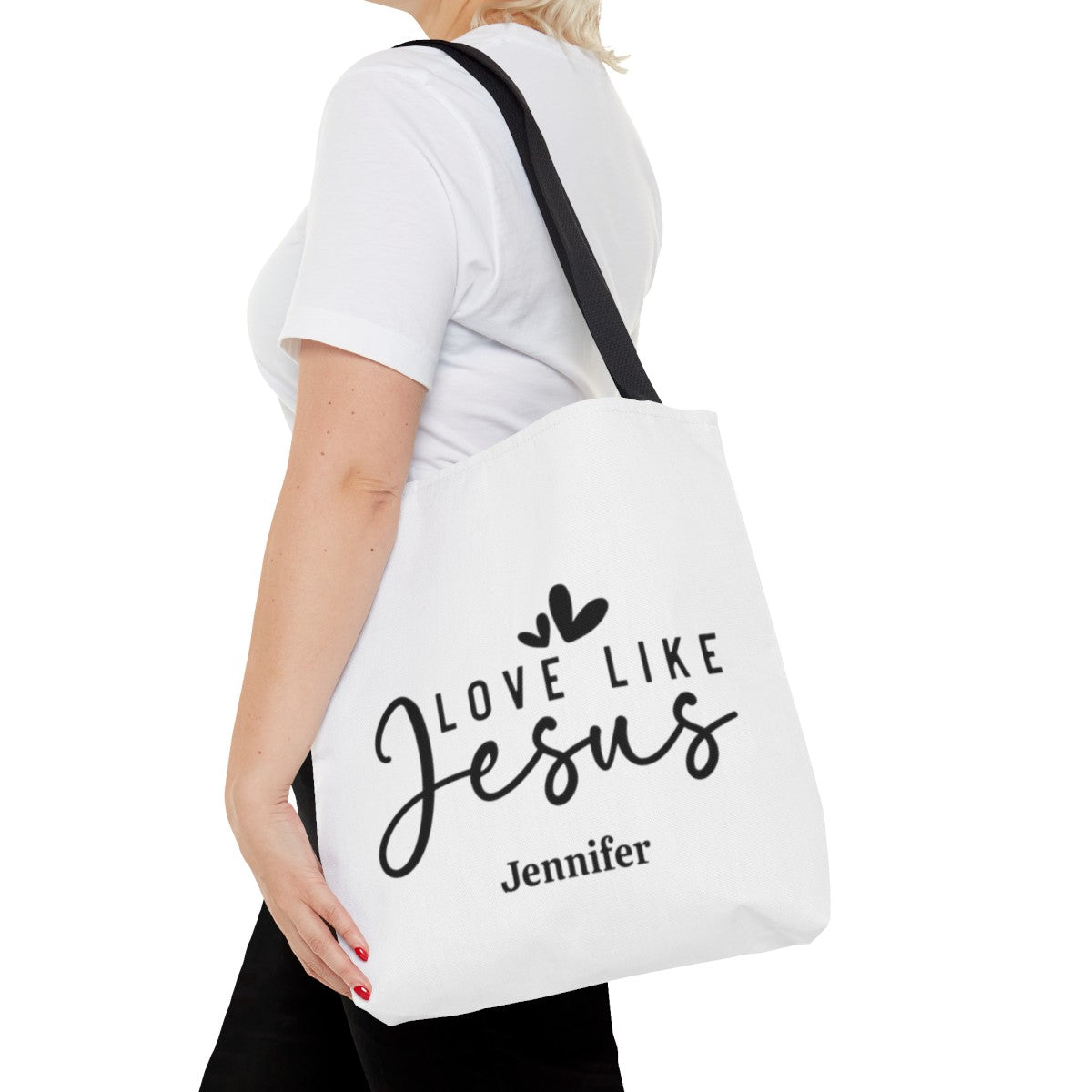 Personalized Tote, Scripture Gift, Christian Tote Bag, Church Bag, Everyday Cute Tote Bag, Reusable Bag Gift for Christian Mom Sister Friend