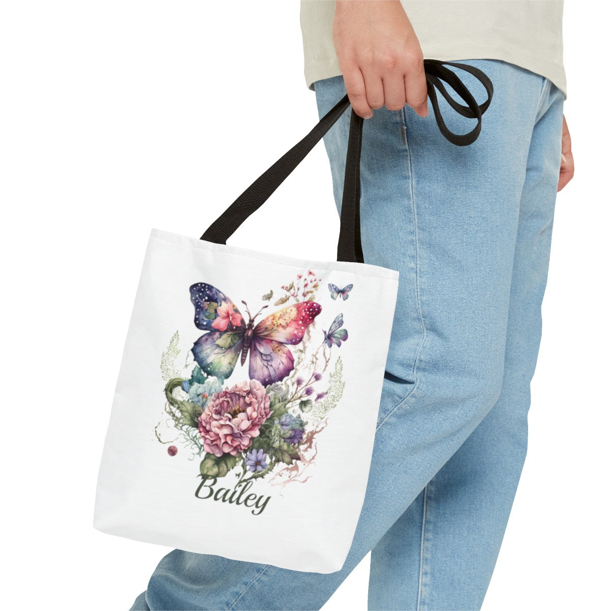 Butterfly Lover Gift, Butterfly Gifts for Women, Butterfly Tote Bag, Custom Totebag Gift for Mom Bridesmaids, Best Friend, Butterfly Lover Gifts