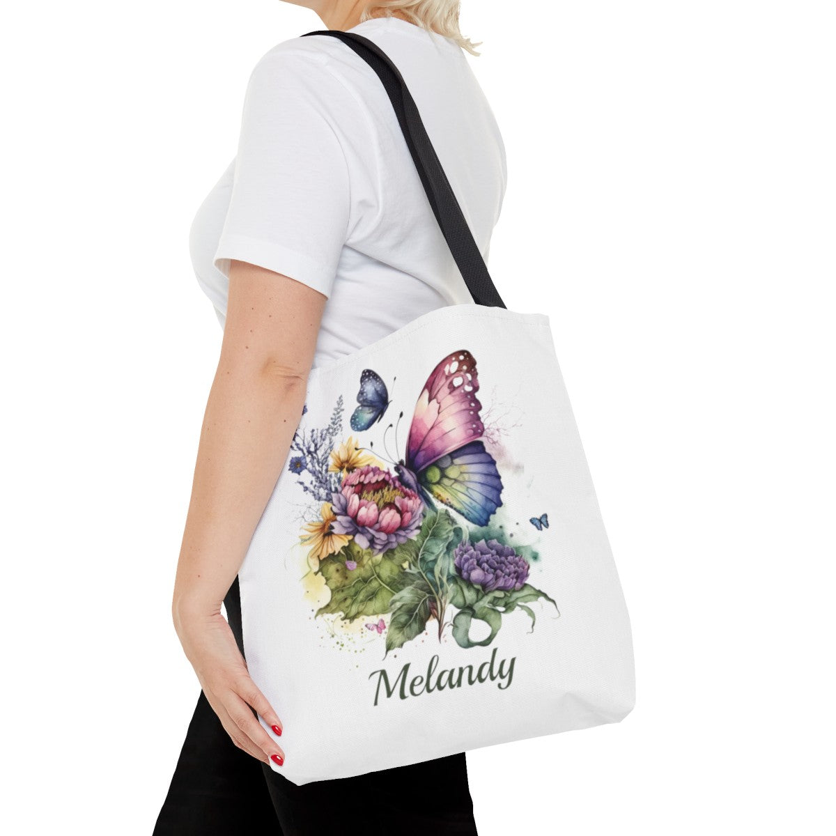 Butterfly Tote Bag, Butterfly Gifts for Women, Custom Totebag Gift for Mom Bridesmaids, Best Friend, Butterfly Lover Gifts